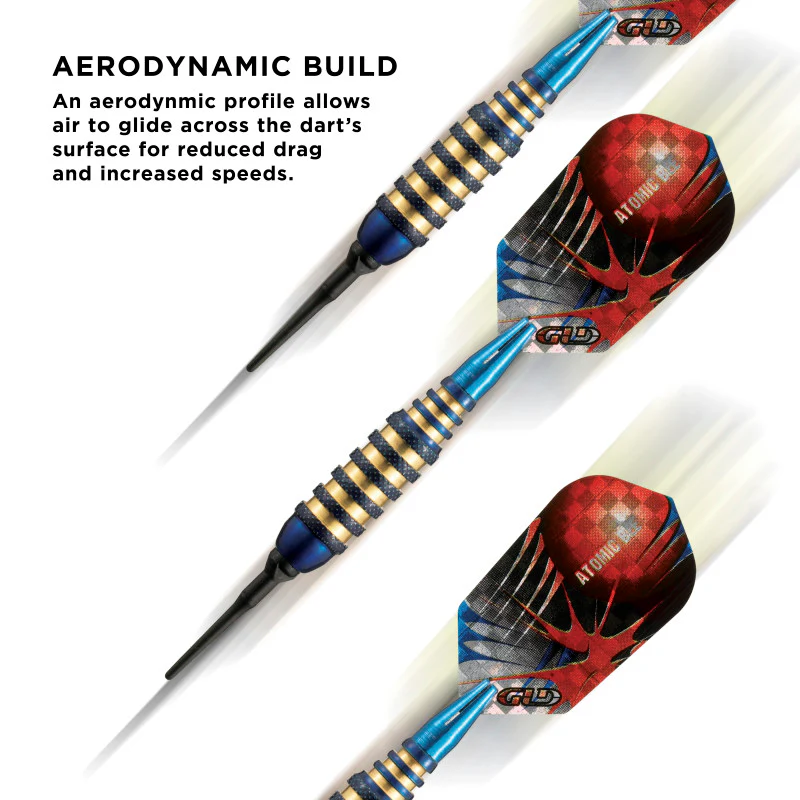 Viper Atomic Bee Darts Blue Soft Tip Darts 16 Grams - Image 2