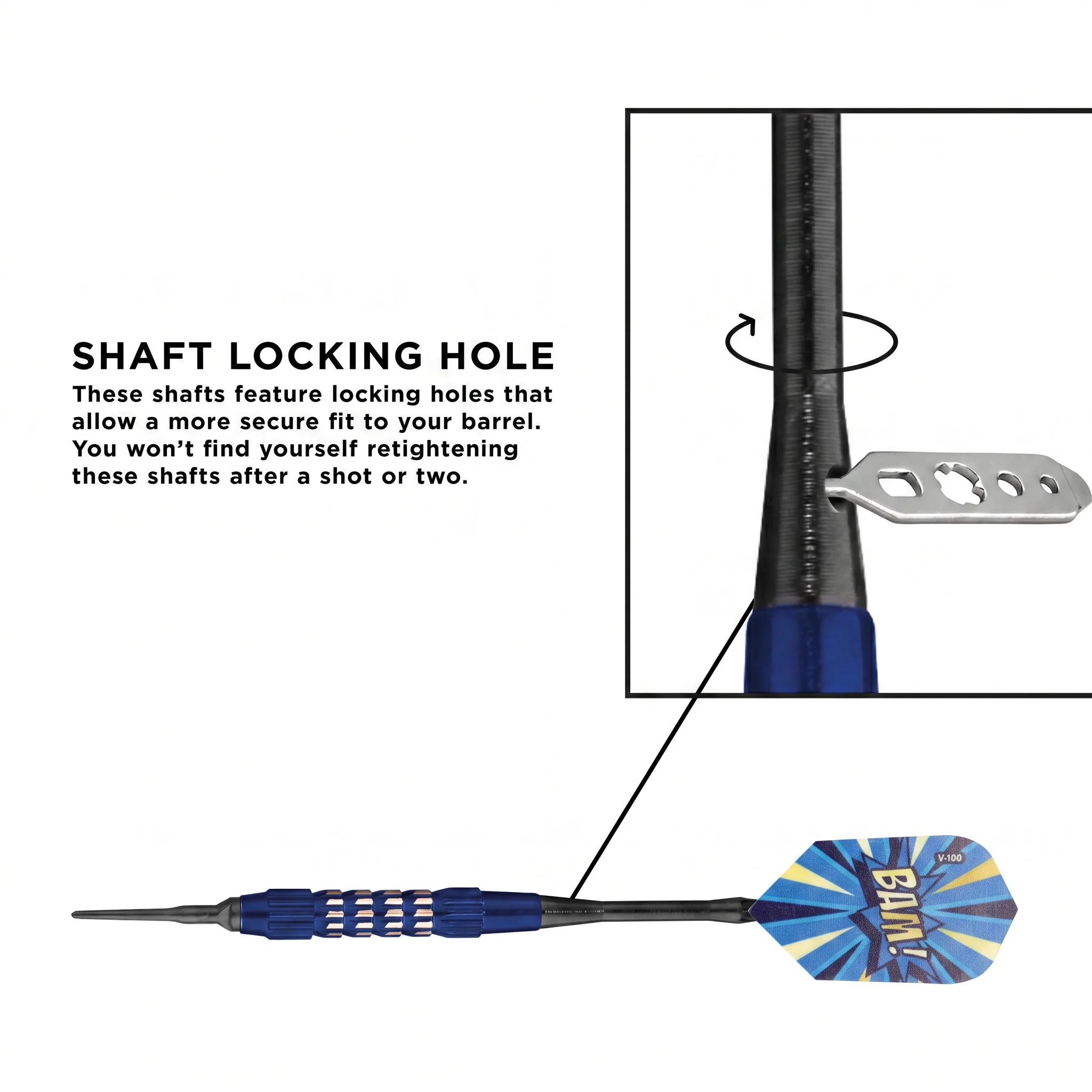 Viper Comix BAM! Darts Soft Tip Darts Blue 18 Grams - Image 3