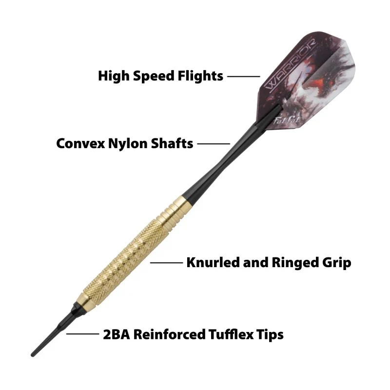 Fat Cat Warrior Darts Soft Tip Darts 16 Grams - Image 2