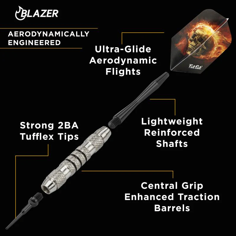 Fat Cat Blazer Soft Tip Darts 16 Grams - Image 2