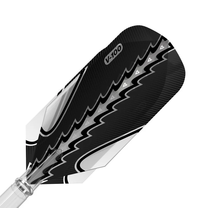Viper Black Flux Dart Flights Slim Black/Silver - Image 2