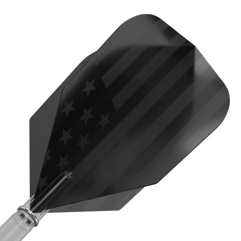 V-100 Dart Flights Standard American Flag Black Traditional - Image 3