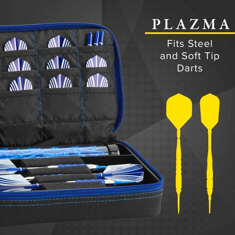 Casemaster Plazma Dart Case Black with Sapphire Zipper - Image 2