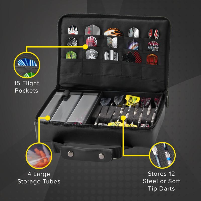 Casemaster The Pro Leatherette Dart Case - Image 3