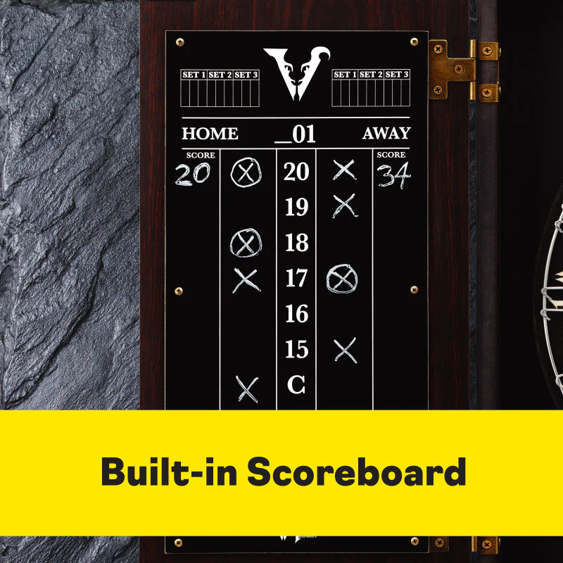 Viper Vault Deluxe Dartboard Cabinet with Pro Score - Image 9