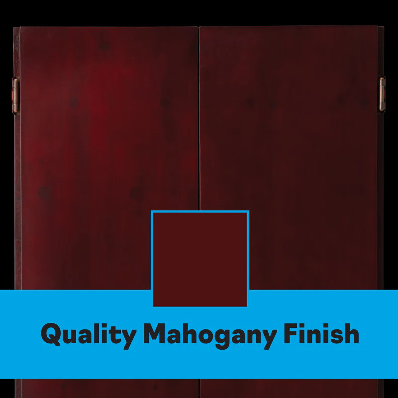 Viper Metropolitan Mahogany Steel Tip Dartboard Cabinet - Image 9