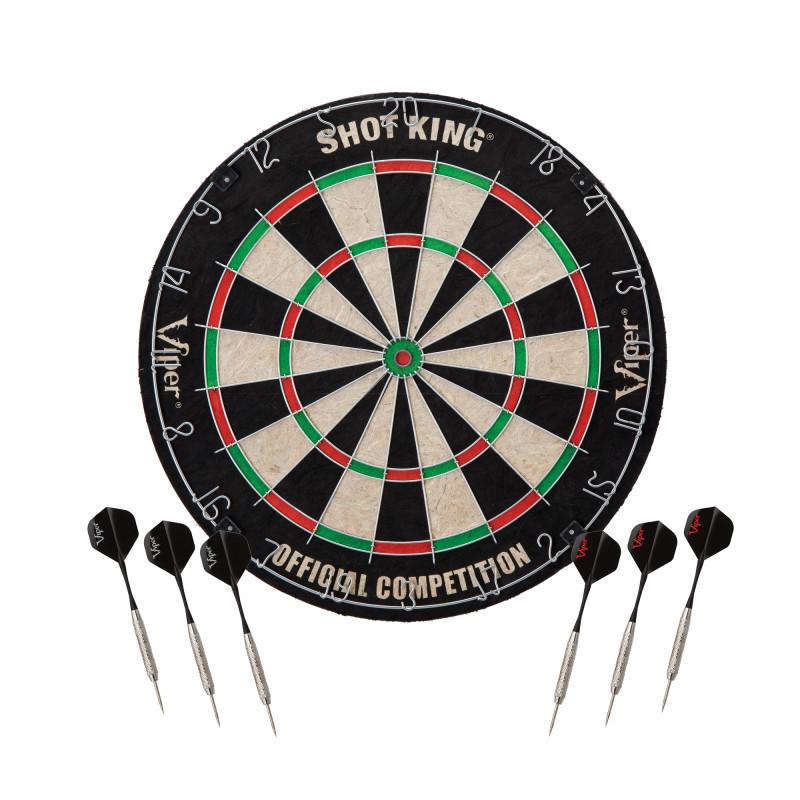 Viper Shot King Sisal Dartboard, Metropolitan Cinnamon Cabinet & Shadow Buster Dartboard Lights - Image 3