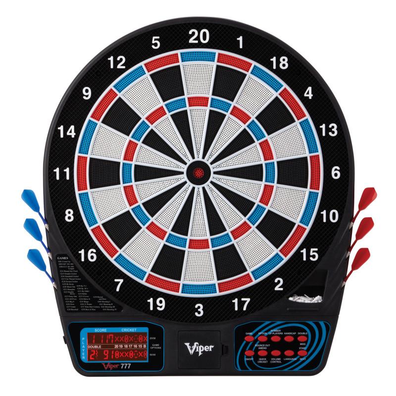 Viper 777 Electronic Dartboard, Metropolitan Mahogany Cabinet, Padded Dart MAt & Shadow Buster Dartboard Lights - Image 3