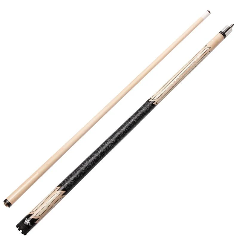 Viper Sinister Series Cue with White Stripe Design and Casemaster Q-Vault Supreme Black Cue Case - Image 2