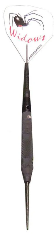 Laserdarts Black Widows 90% Tungsten Steel Tip Darts Knurled Barrel 28 Grams - Image 2
