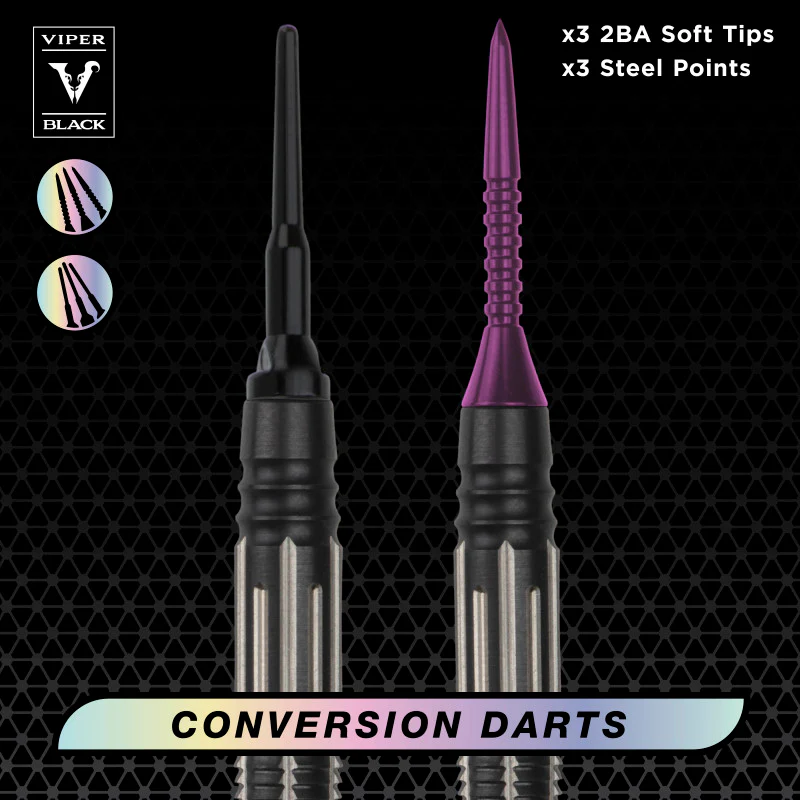 Viper Black Flux 90% Tungsten Steel or Soft Tip Conversion Darts Purple 20 Grams - Image 4