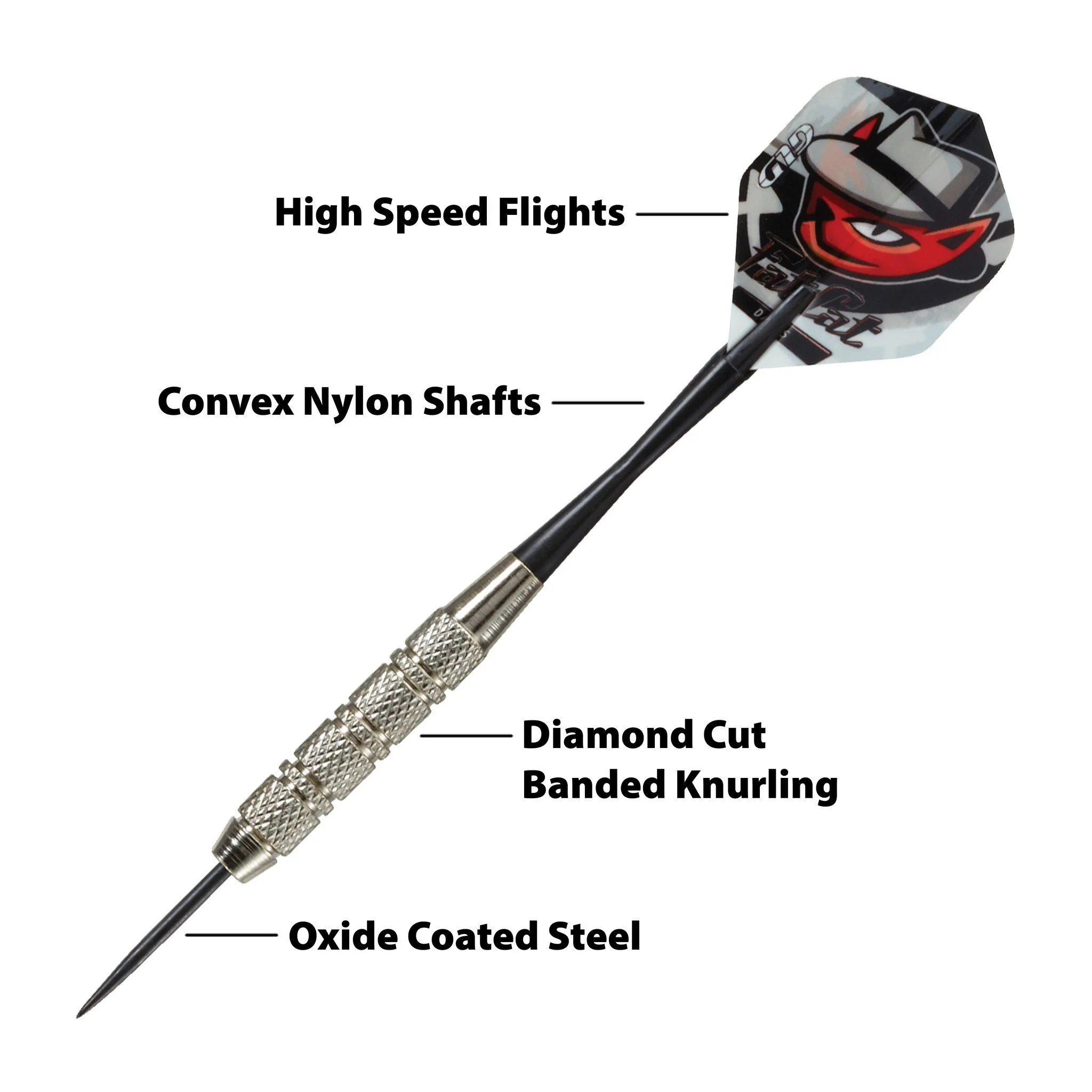 [OPEN BOX]  Fat Cat Darts in a Jar Steel Tip 19 Grams 27 Count - Image 2