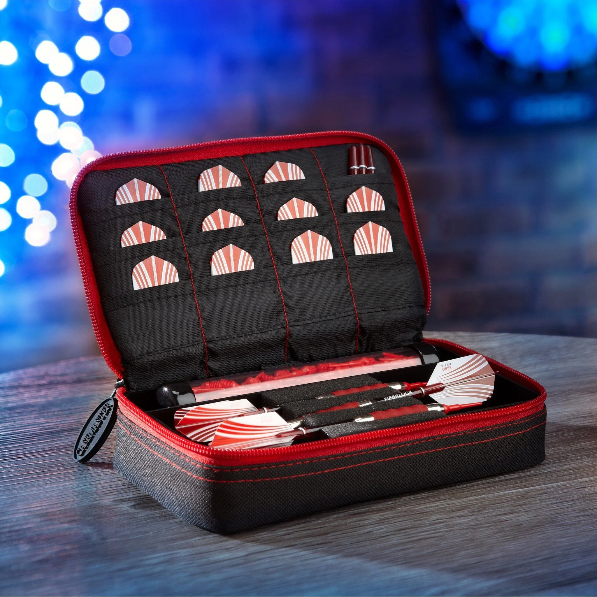 [OPEN BOX]  Casemaster Plazma Dart Case Black with Ruby Zipper - Image 8