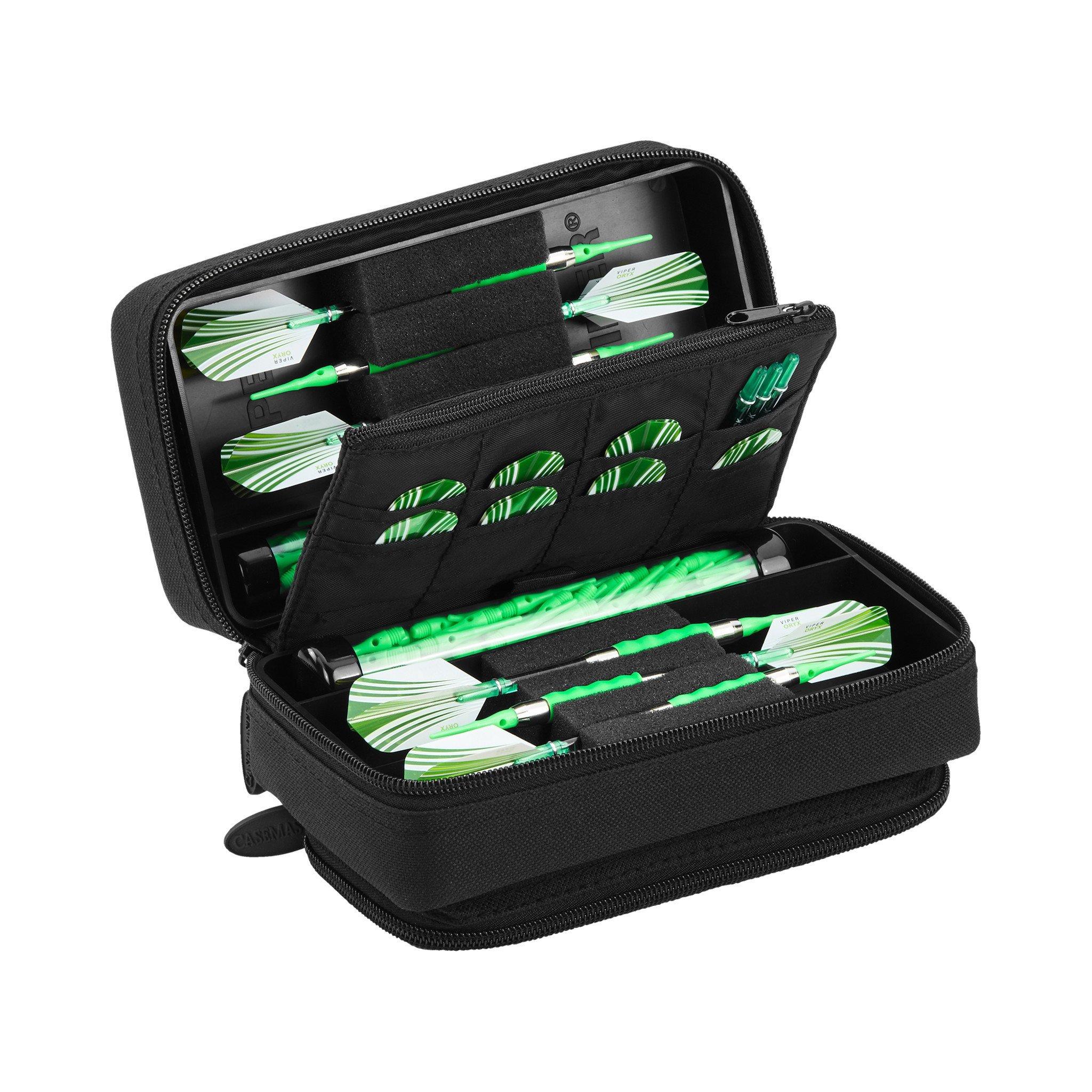 [OPEN BOX]  Casemaster Plazma Pro Dart Case with Black Zipper and Phone Pocket