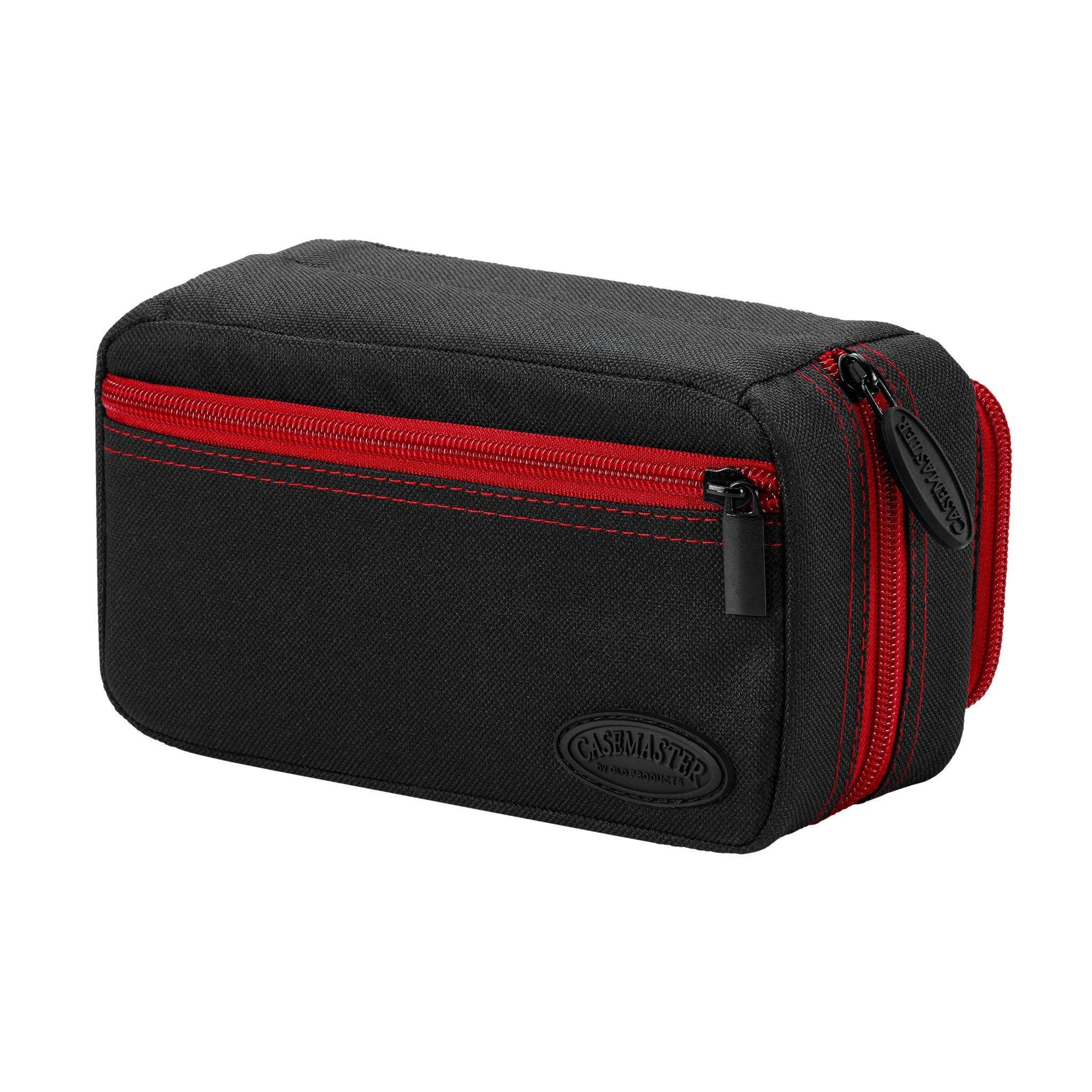 [OPEN BOX]  Casemaster Plazma Pro Dart Case Black with Ruby Zipper and Phone Pocket - Image 2