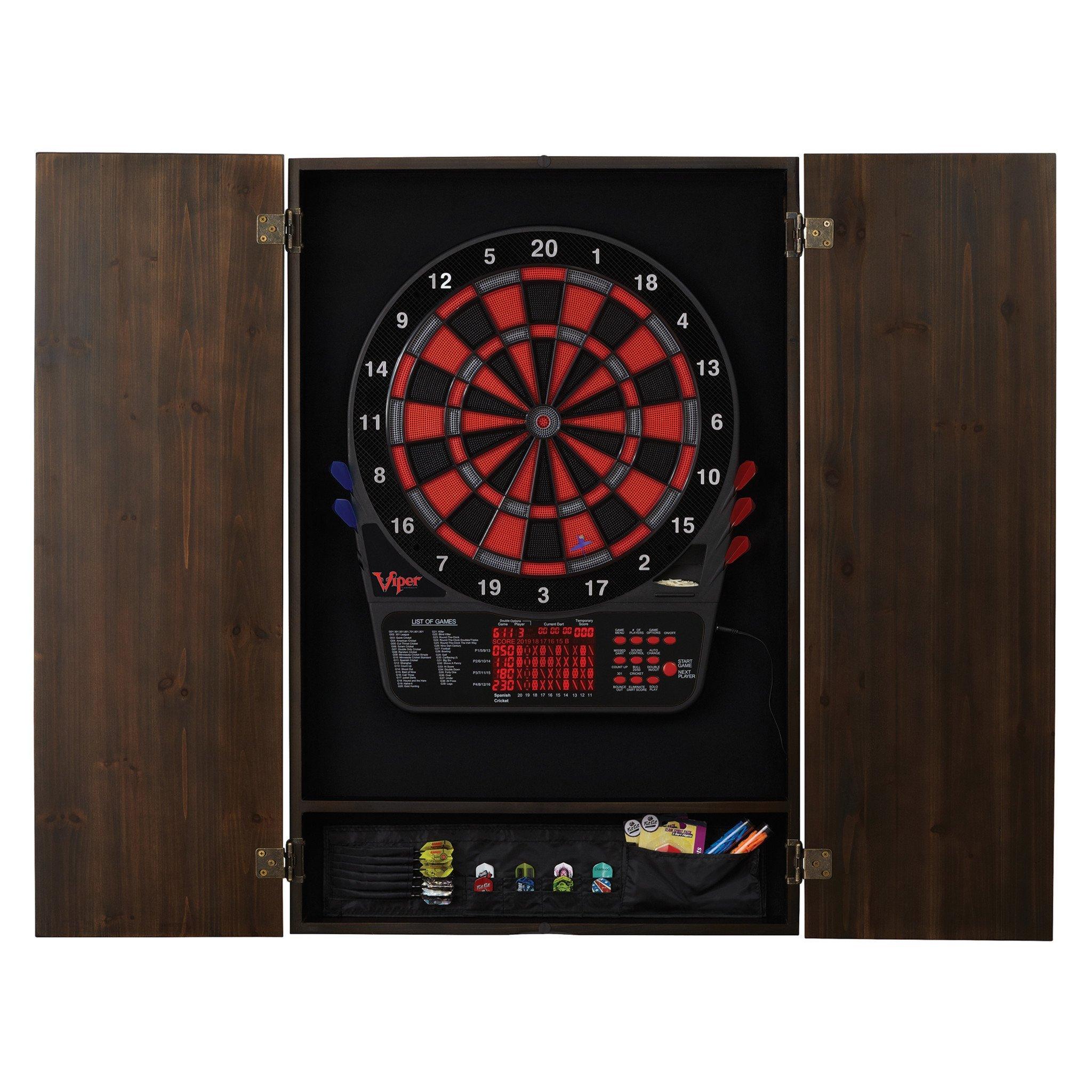 [OPEN BOX]  Viper Metropolitan Espresso Soft Tip Dartboard Cabinet - Image 8