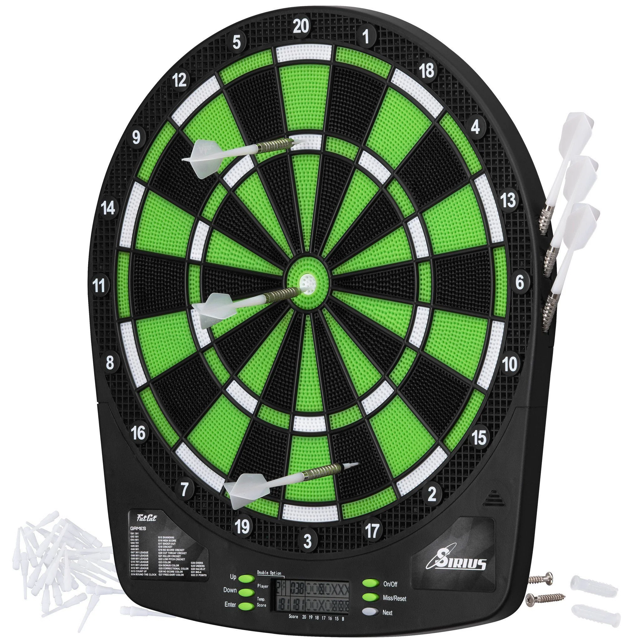 [OPEN BOX]  Fat Cat Sirius 13.5" Electronic Dartboard