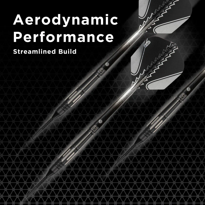 Viper Black Flux 90% Tungsten Steel or Soft Tip Conversion Darts Black/Silver 20 Grams - Image 5