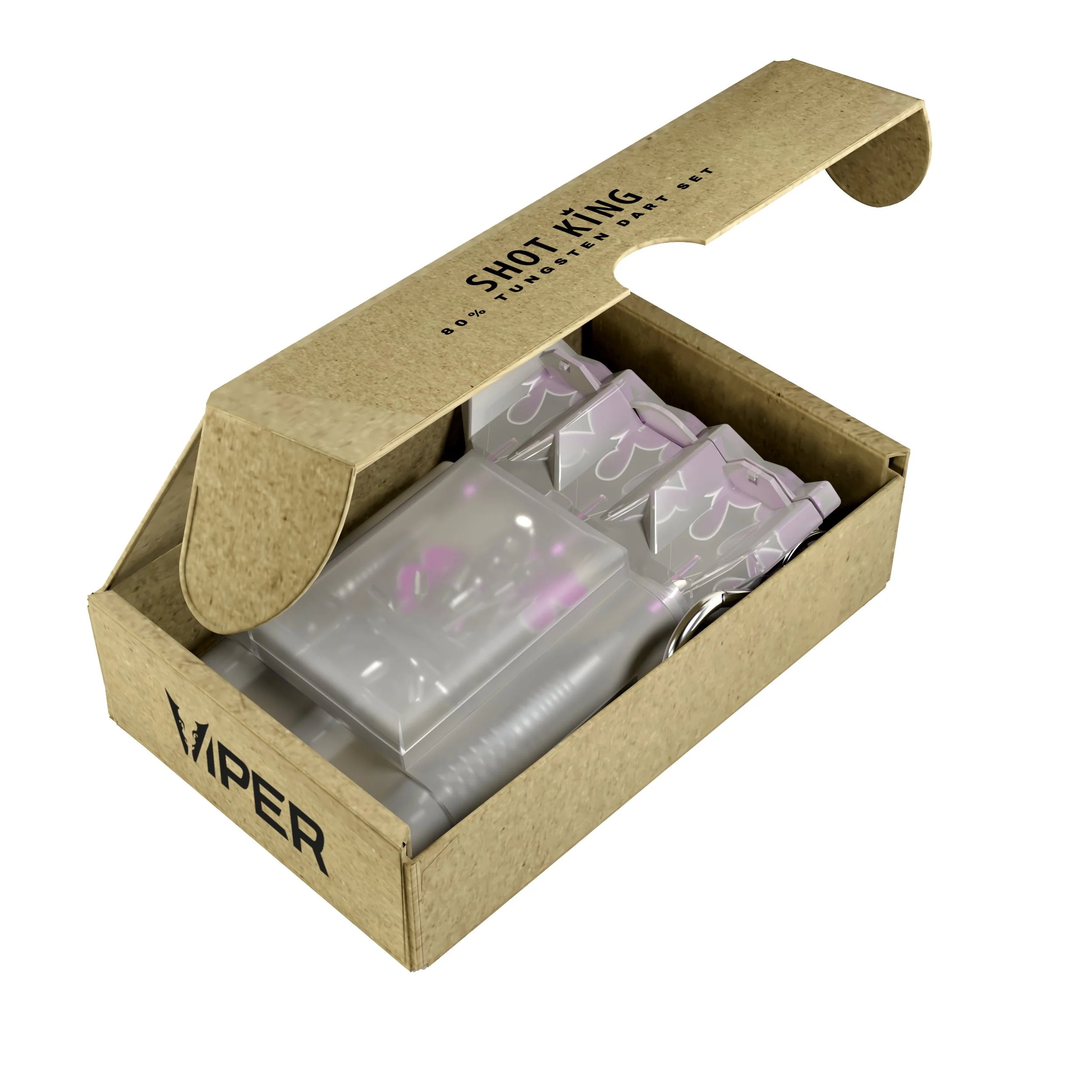 Viper Shot King Steel Tip Dart Set with Nomad Dart Case | 80% Tungsten | Purple | 21 Grams - Image 6
